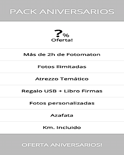 Pack cumple FotomatonBarcelona