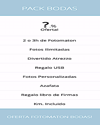 Pack Bodas Fotomaton Barcelona