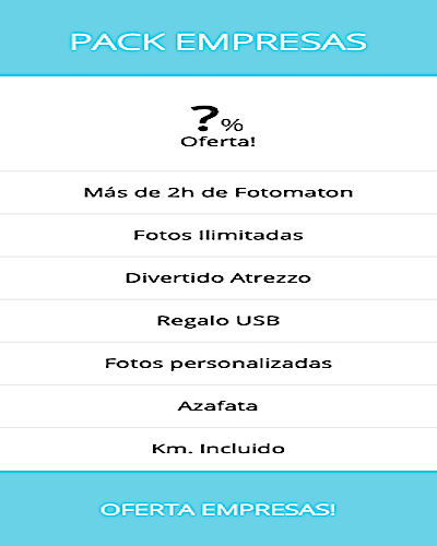 Pack Empresas Fotomaton Barcelona